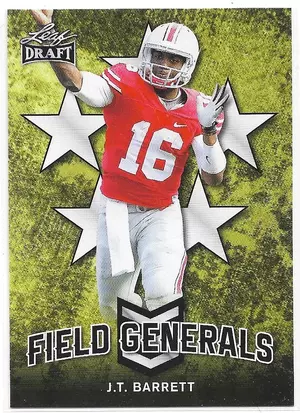 2018 Leaf Draft Field Generals #FG-02 J.T. Barrett