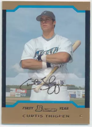 2004 Bowman Draft Picks & Prospects - Curtis Thigpen #BDP93 Gold Parallel
