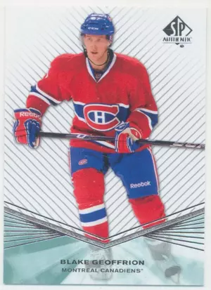 2011-12 SP AUTHENTIC - BLAKE GEOFFRION #R49 ROOKIE EXTENDED