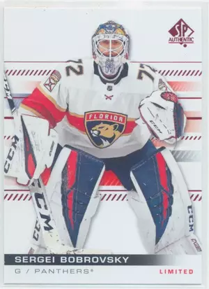2019-20 SP AUTHENTIC - SERGEI BOBROVSKY #15 LIMITED RED