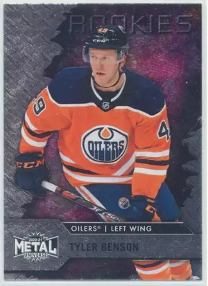 2020-21 SKYBOX METAL UNIVERSE - TYLER BENSON #111 ROOKIE