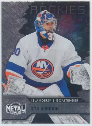 2020-21 SKYBOX METAL UNIVERSE - ILYA SOROKIN #141 ROOKIE