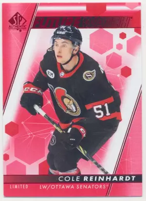 2022-23 SP AUTHENTIC - COLE REINHARDT #180 FUTURE WATCH LIMITED RED