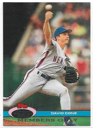 1991 Stadium Club Members Only #13 David Cone