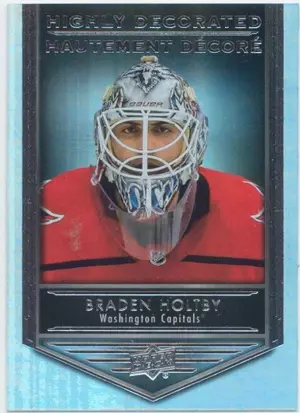 2019-20 TIM HORTONS - BRADEN HOLTBY #HD-14 HIGHLY DECORATED