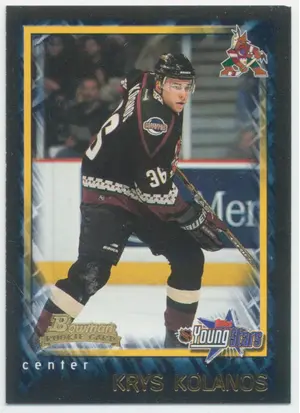 2001-02 BOWMAN YOUNGSTARS - KRYS KOLANOS #148 ROOKIE⚠️