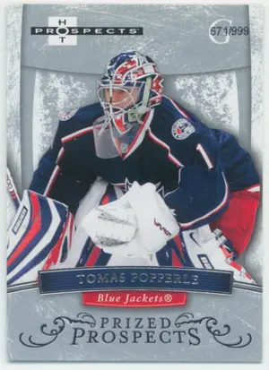 2007-08 HOT PROSPECTS - TOMAS POPPERLE #197 PRIZED PROSPECTS 671/999