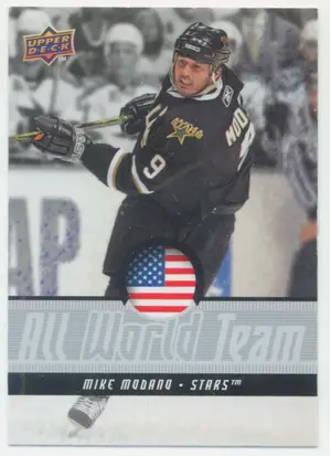 2008-09 UPPER DECK - MIKE MODANO #AWT8 ALL WORLD TEAM