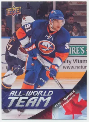 2011-12 UPPER DECK - JOHN TAVARES #AW14 ALL-WORLD TEAM