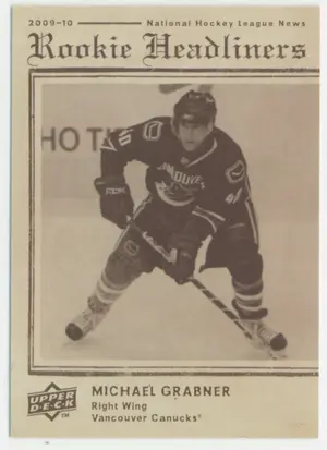 2009-10 UPPER DECK - MICHAEL GRABNER #RH19 ROOKIE HEADLINERS