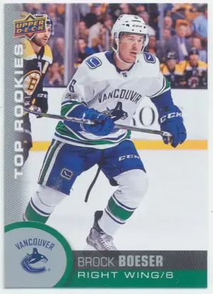2017-18 UPPER DECK TOP ROOKIES - BROCK BOESER #TR-3