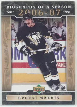 2006-07 UPPER DECK BIOGRAPHY OF A SEASON - EVGENI MALKIN #BOS4