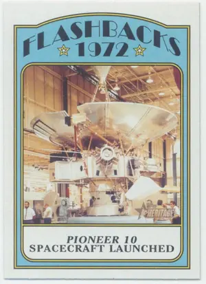 2021 Topps Heritage - Pioneer 10 Spacecraft #NF-PI0 Flashbacks 1972