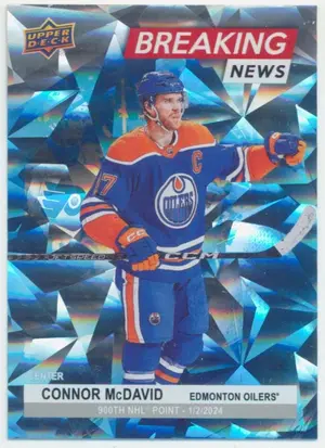 2024-25 UPPER DECK - CONNOR McDAVID #BN-25 BREAKING NEWS