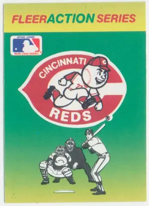 1990 Fleer - Cincinnati Reds #CIRE Team Stickers Inserts