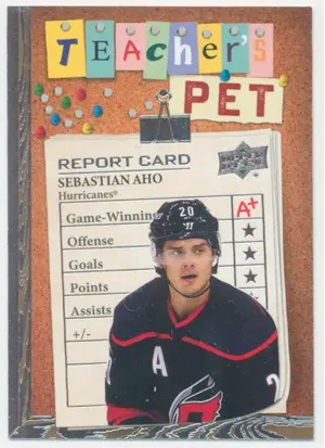2023-24 UPPER DECK - SEBASTIAN AHO #TP-9 TEACHER'S PET