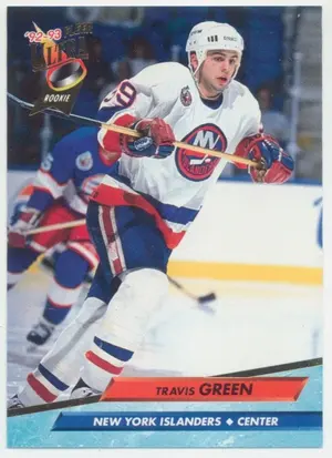 1992-93 FLEER ULTRA - TRAVIS GREEN #343 ROOKIE