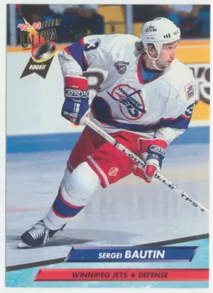 1992-93 FLEER ULTRA - SERGEI BAUTIN #440 ROOKIE
