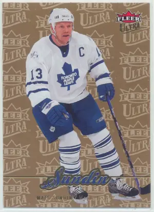2007-08 FLEER ULTRA - MATS SUNDIN #13 GOLD MEDALLION