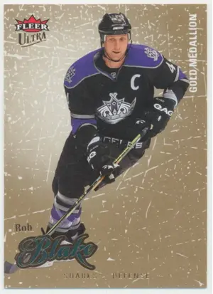 2008-09 FLEER ULTRA - ROB BLAKE #186 GOLD MEDALLION