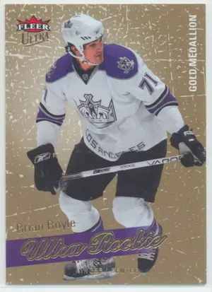 2008-09 FLEER ULTRA - BRIAN BOYLE #209 ROOKIE GOLD MEDALLION