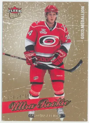 2008-09 FLEER ULTRA - JOE JENSEN #235 ROOKIE GOLD MEDALLION