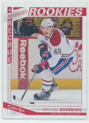 2013-14 O-PEE-CHEE - MICHAEL BOURNIVAL #628 MARQUEE ROOKIES