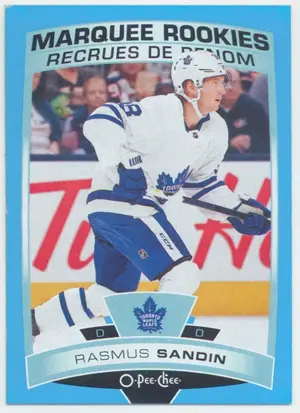 2019-20 O-PEE-CHEE - RASMUS SANDIN #643 MARQUEE ROOKIES BLUE