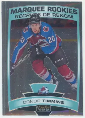 2019-20 O-PEE-CHEE PLATINUM - CONOR TIMMINS #169 MARQUEE ROOKIES