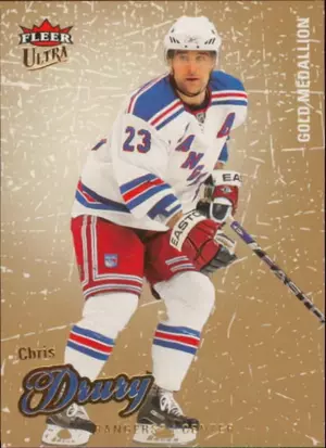 2008-09 FLEER ULTRA - CHRIS DRURY #54 GOLD MEDALLION