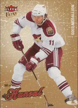 2008-09 FLEER ULTRA - MARTIN HANZAL #181 GOLD MEDALLION