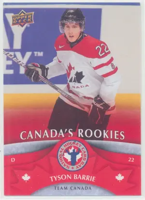 2013 NATIONAL HOCKEY CARD DAY CANADA - TYSON BARRIE #NHCD2 CANADA'S ROOKIES