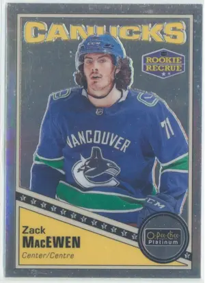 2019-20 O-PEE-CHEE PLATINUM - ZACK MacEWEN #R-70 ROOKIE RETRO