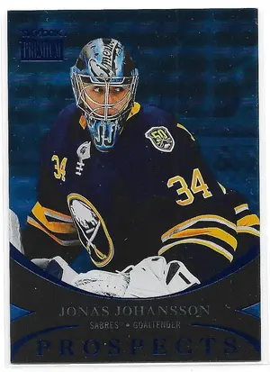 2020-21 Metal Universe Skybox Premium Prospects Star Sapphires #PP-40 Jonas Johansson