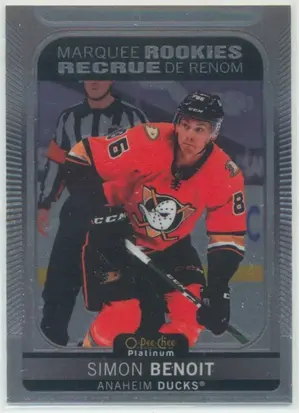 2021-22 O-PEE-CHEE PLATINUM - SIMON BENOIT #235 MARQUEE ROOKIES