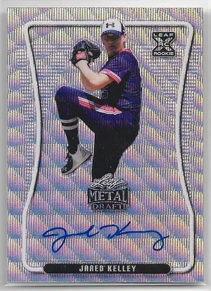2020 Leaf Metal Draft Silver Wave #BA-JK1 Jared Kelley