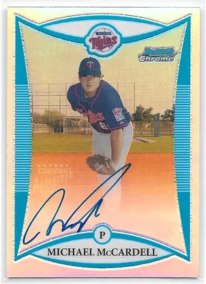 2008 Bowman Chrome Prospects Refractors #BCP268 Michael McCardell (356/500)