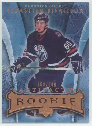 2007-08 ARTIFACTS - SEBASTIEN BISAILLON #184 ROOKIE 453/999