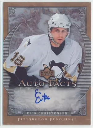 2007-08 ARTIFACTS - ERIK CHRISTENSEN #AF-CH AUTO-FACTS⚠️