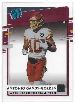 2020 Chronicles Clearly Donruss Rated Rookies #RR-AGG Antonio Gandy-Golden