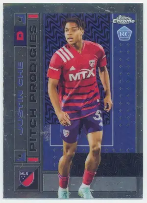 2022 Topps Chrome MLS - Justin Che #166 Pitch Prodogies RC