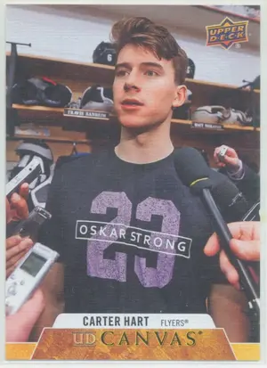 2020-21 UPPER DECK - CARTER HART #C184 UD CANVAS