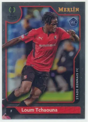 2021-22 Topps Merlin Collection Chrome UCL - Loum Tchaouna #136 Rookie