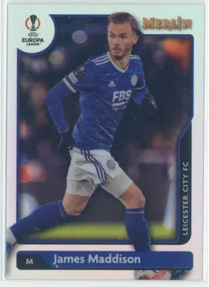 2021-22 Topps Merlin Collection Chrome UCL - James Maddison #21 Refractor Parallel