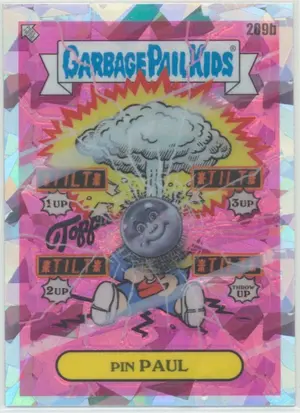 2022 Topps Chrome Garbage Pail Kids - Pin Paul #209b Atomic Refractor Parallel