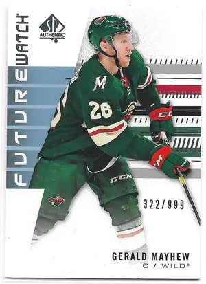 2019-20 SP Authentic #229 Gerald Mayhew RC (Future Watch) (322/999)