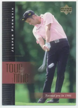 2001 Upper Deck - Jesper Parnevik #184 Tour Time