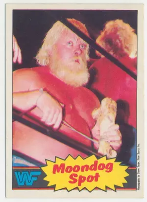 1985 O-Pee-Chee WWF - Moondog Spot #19 RC