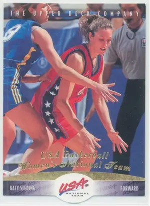 1996 Upper Deck USA Basketball Deluxe Gold Edition - Katy Steding #70
