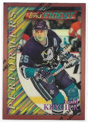 1995-96 Finest Refractors #114 Todd Krygier (Bronze, Performers)